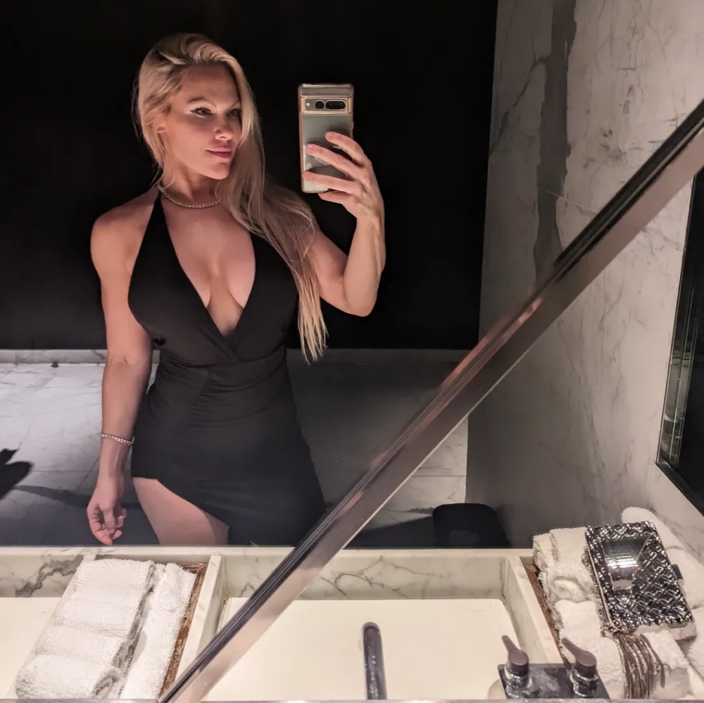 VERY SEXY ASYMMETRICAL OPEN BACK HALTER HIGH SLIT